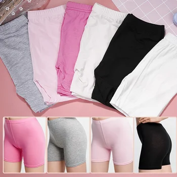 4 pezzi pantaloni corti di sicurezza per ragazze leggings da danza modale color caramella biancheria intima per bambini bambini pantaloncini estivi carini mutande 3-12 anni 1