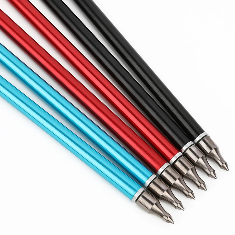 Premium Aluminum Crossbow Bolts - High Strength Arrows with 4 Feathers