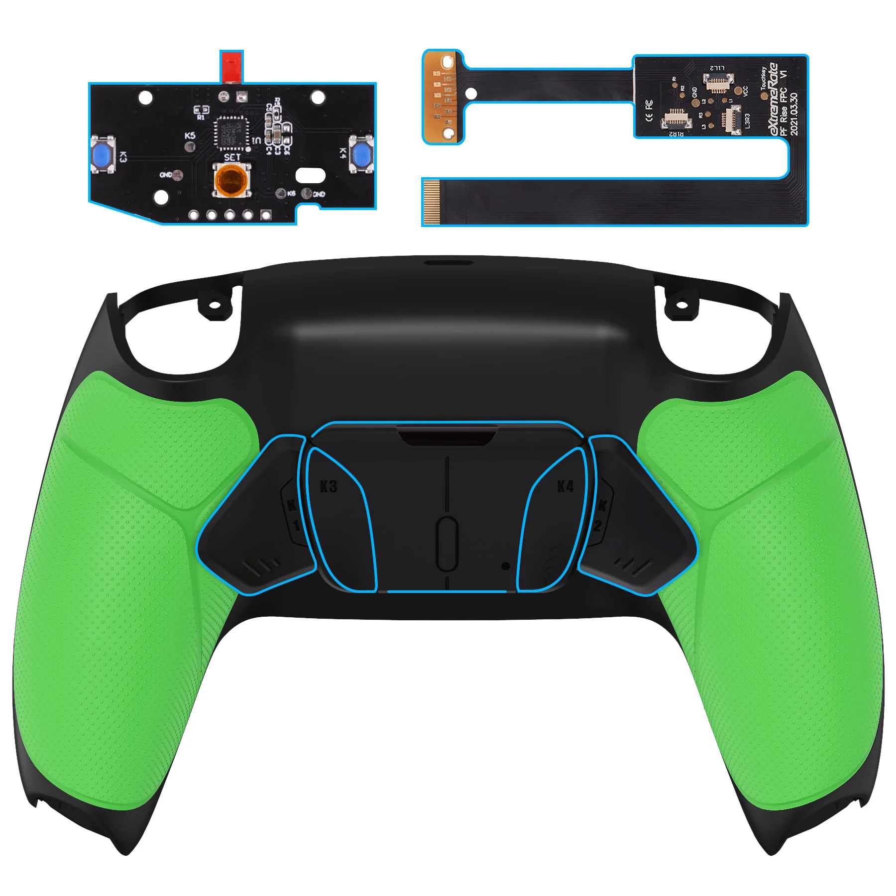 Placa de Atualização, Back Shell, 4 Botões