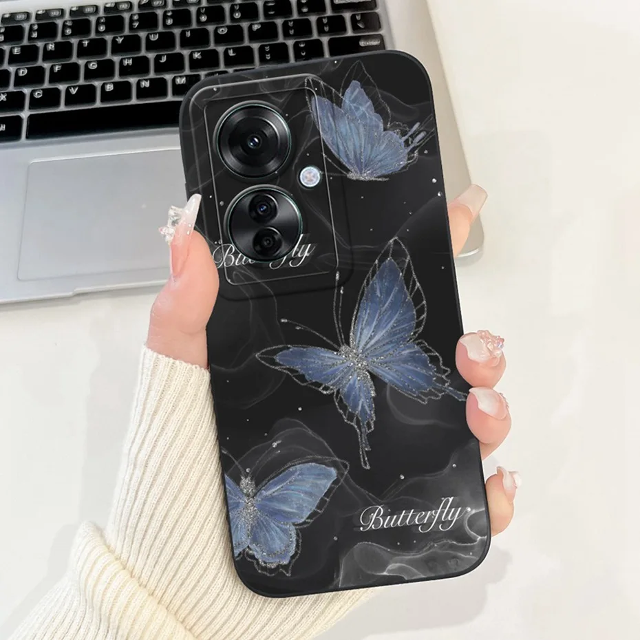 Stylish Painted Soft Silicone Back Cover - Lens Protective Case
