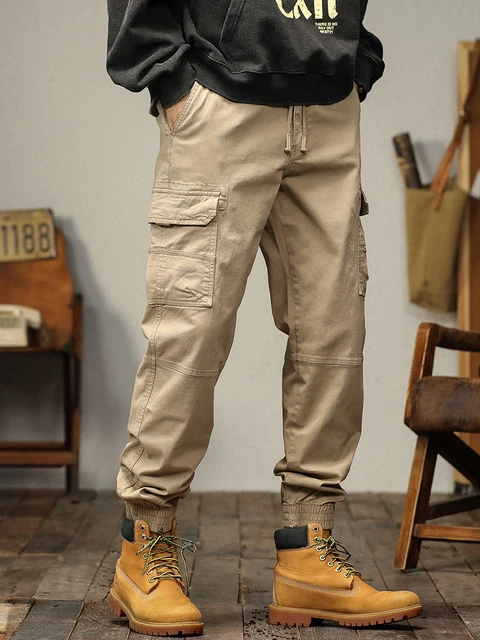 Men's Latest Cotton Cargo Pant with Six Pockets -Black