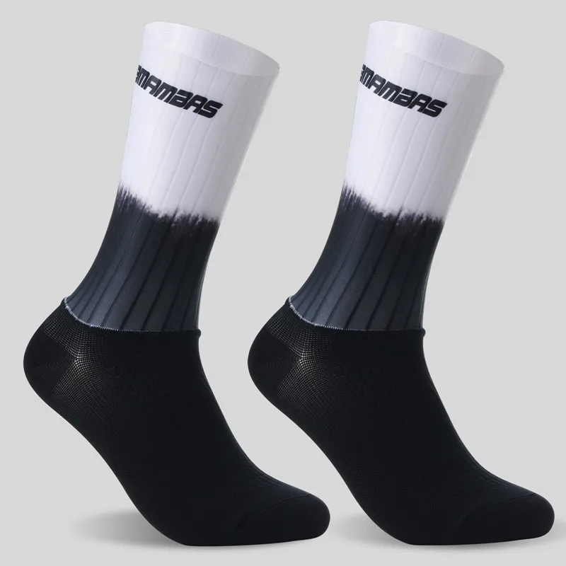 Anti-Rutsch Silikon Aero Socken für den Sommer: Whiteline Radfahrer-Socken für Männer - Perfekt fürs Radfahren und andere Outdoor-Aktivitäten