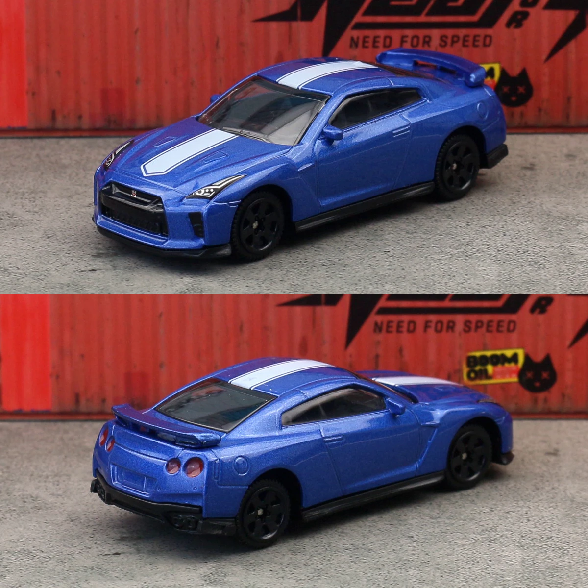 Collectible 1/64 Nissan GTR R35 Diecast Toy Car - Miniature Free Wheel Vehicle