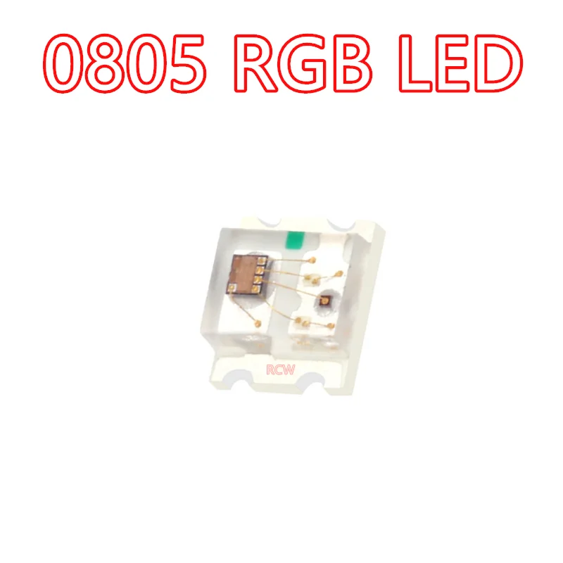 100PCS 0805 RGB Flashing SMD LED Lights 0807 RGB Fast Slow Flash Diodes