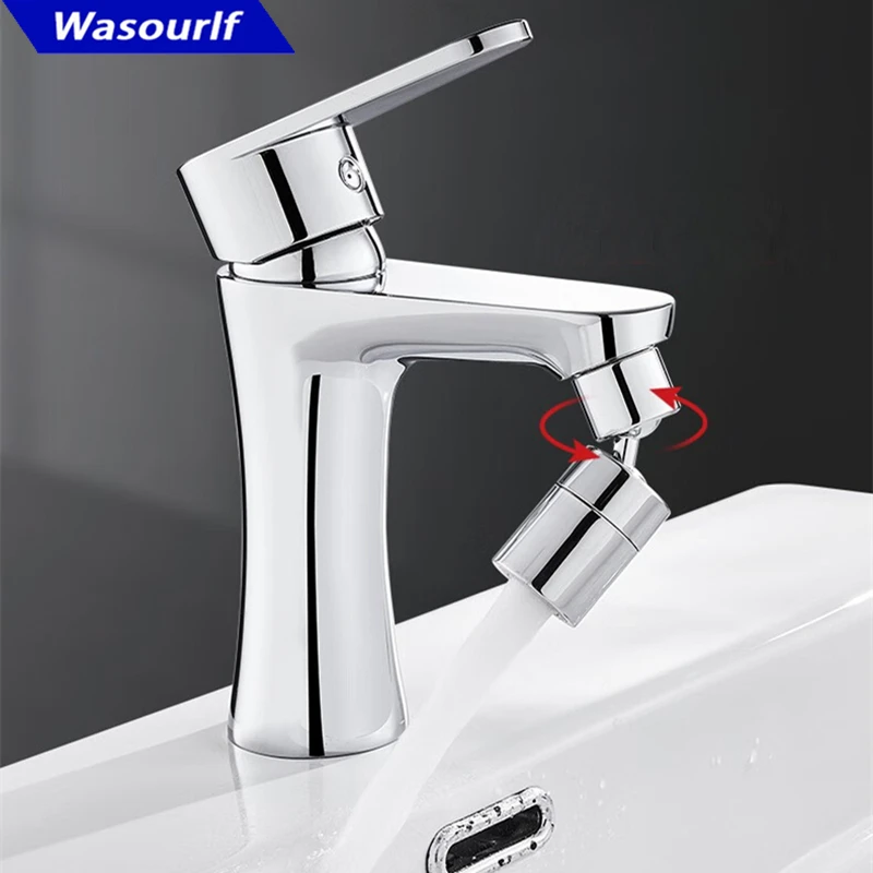 

WASOURLF 1Pcs Flexible 360 Degree Aerator Outlet Swivel Tap Water Saving Faucet Nozzle Sprayer Head Sink Mixer Kitchen