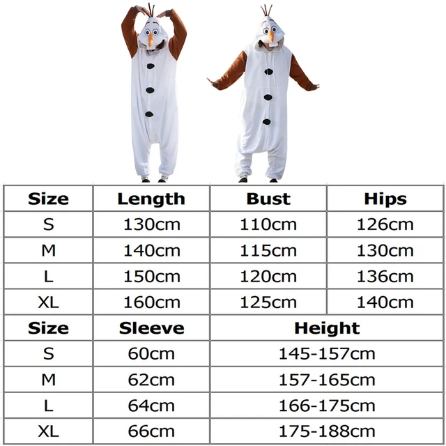 aanbidden tekort invoegen Sneeuwpop Olaf Cosplay Pyjama Volwassen Vrouwen Kostuum Anime Cartoon  Animal Rollenspel Fantasia Vrouw Flanel Winter Pyjama Nachtkleding -  AliExpress