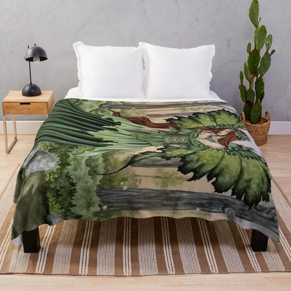 

Lady of the Forest Throw Blanket Plush Hair Bed Luxury Blankets