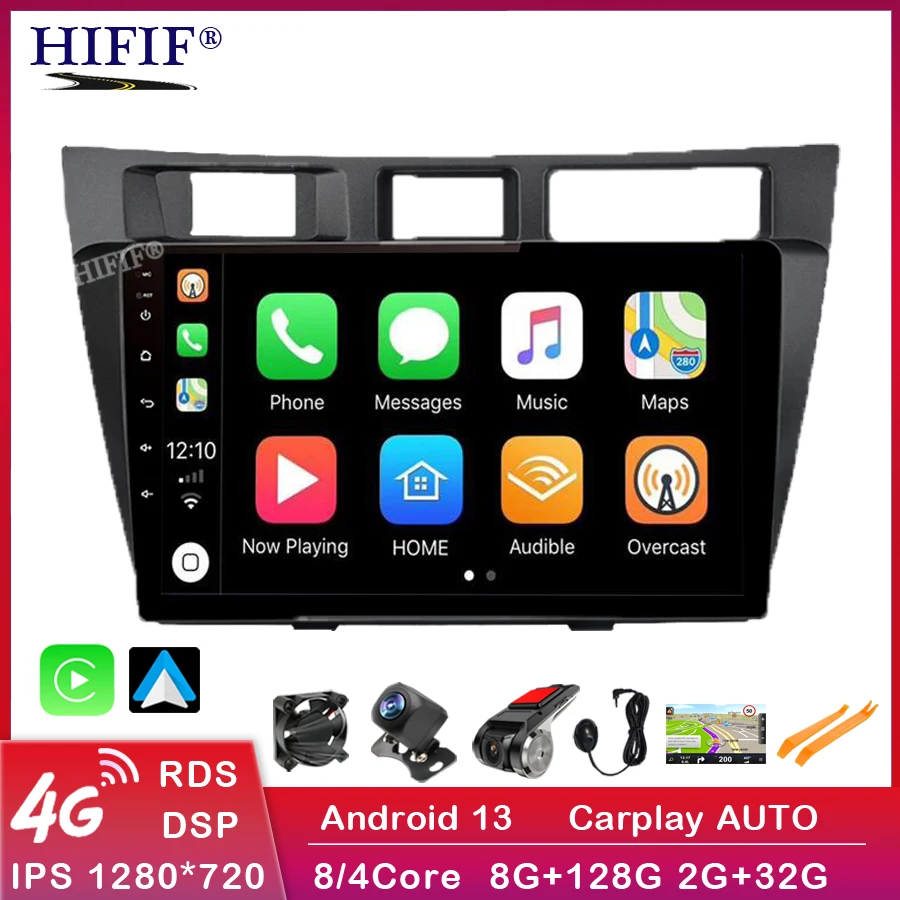 

6 + 128G DSP Carplay Android стерео приемник для Toyota Mark II 9 X100 2000-2007 Авторадио головное устройство автомобильное радио мультимедийный плеер