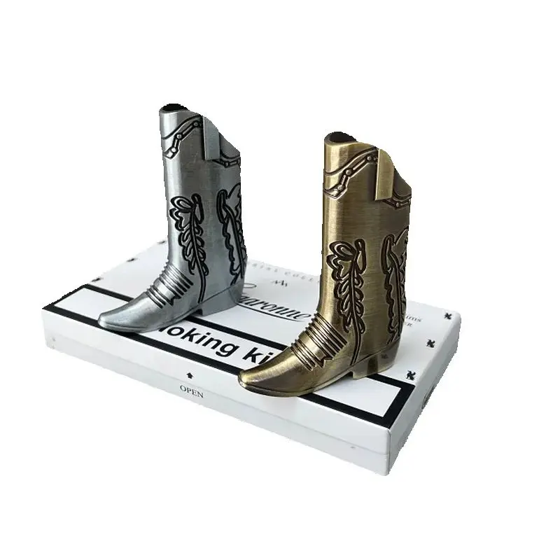 Neuf ! Embouts de bottes Western Cowboy - Argent