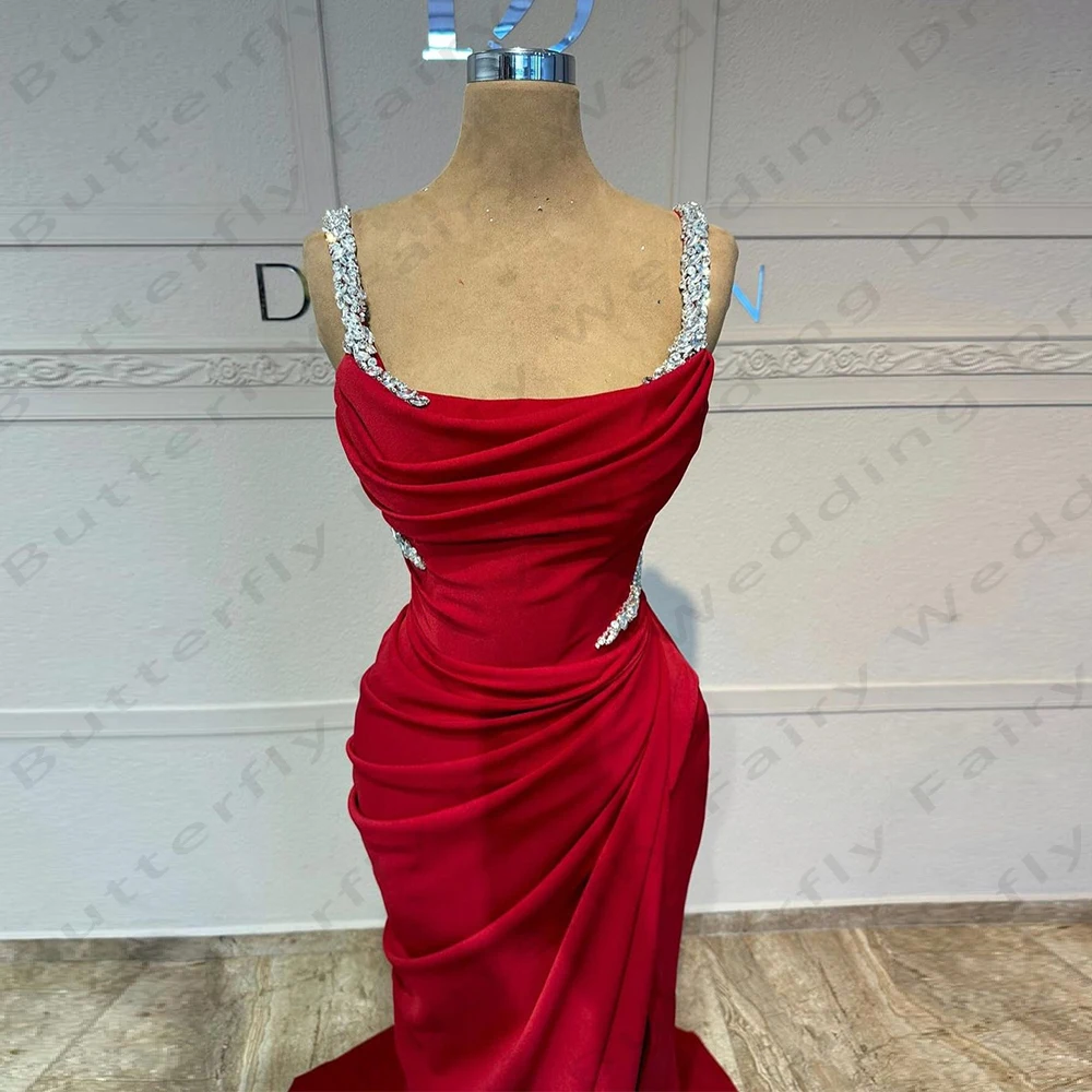 Elegant Women's Evening Dresses Mermaid Sexy Spaghetti Shoulder Strap Gorgeous Princess Prom Dress Formal Beach Cocktail Party