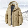 عالية الجودة جديد مقنعين سترة منفوخة الرجال الاتجاه بلون قصير الشتاء وسادات مبطنة يندبروف معطف سميكة الدافئة سترات الرجال