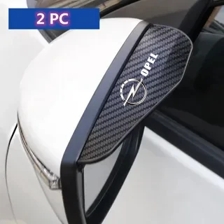 2Pcs Carbon Fiber Car Rearview Mirror Eyebrow Rain Cover For Opel Astra j Insignia Astra g Corsa Zafira b Mokka Vivaro Meriva