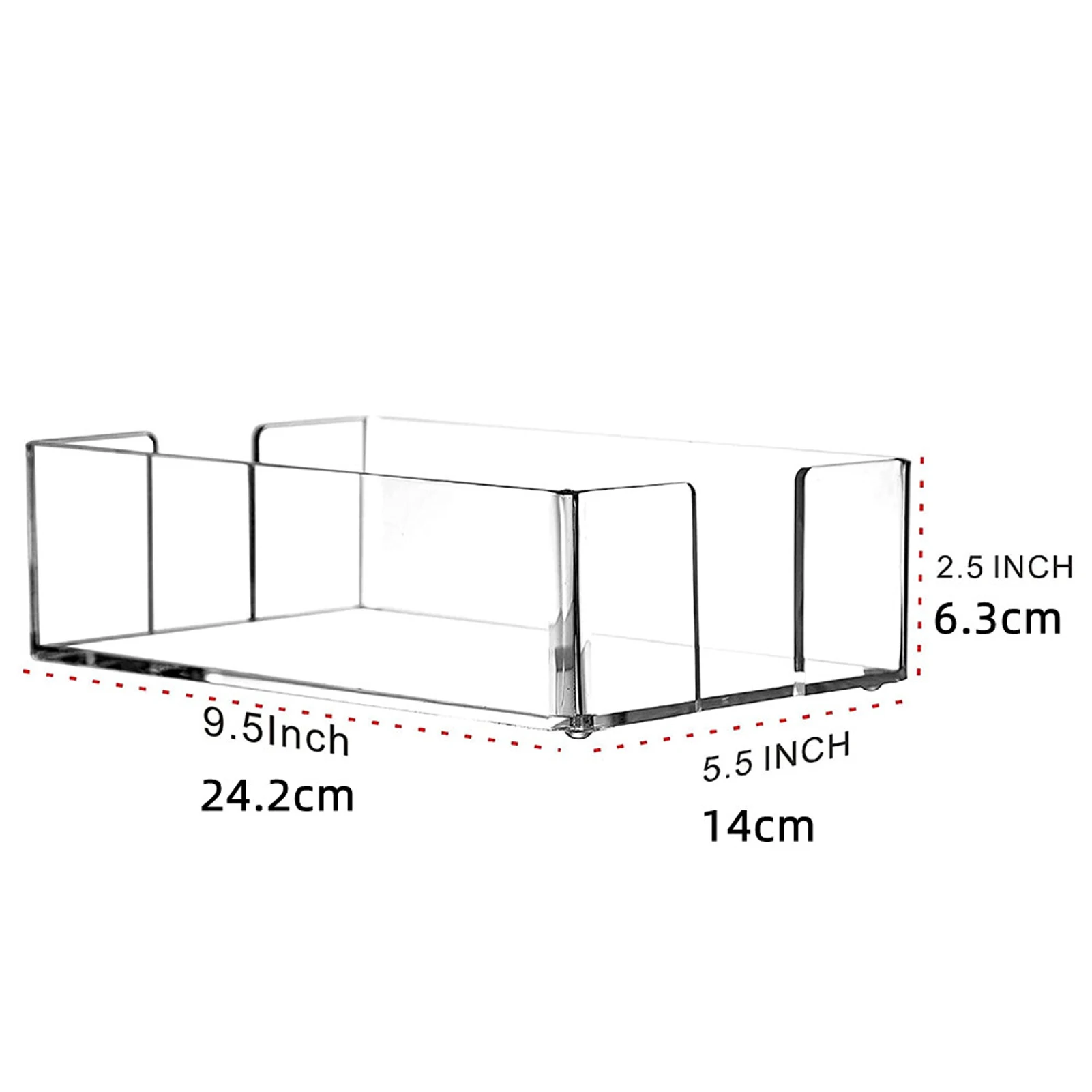 Napkin Holder For Table Acrylic Napkin Dispenser Holder For Dining Table Modern Room Decor Large Transparent Paper Napkin Holder 5