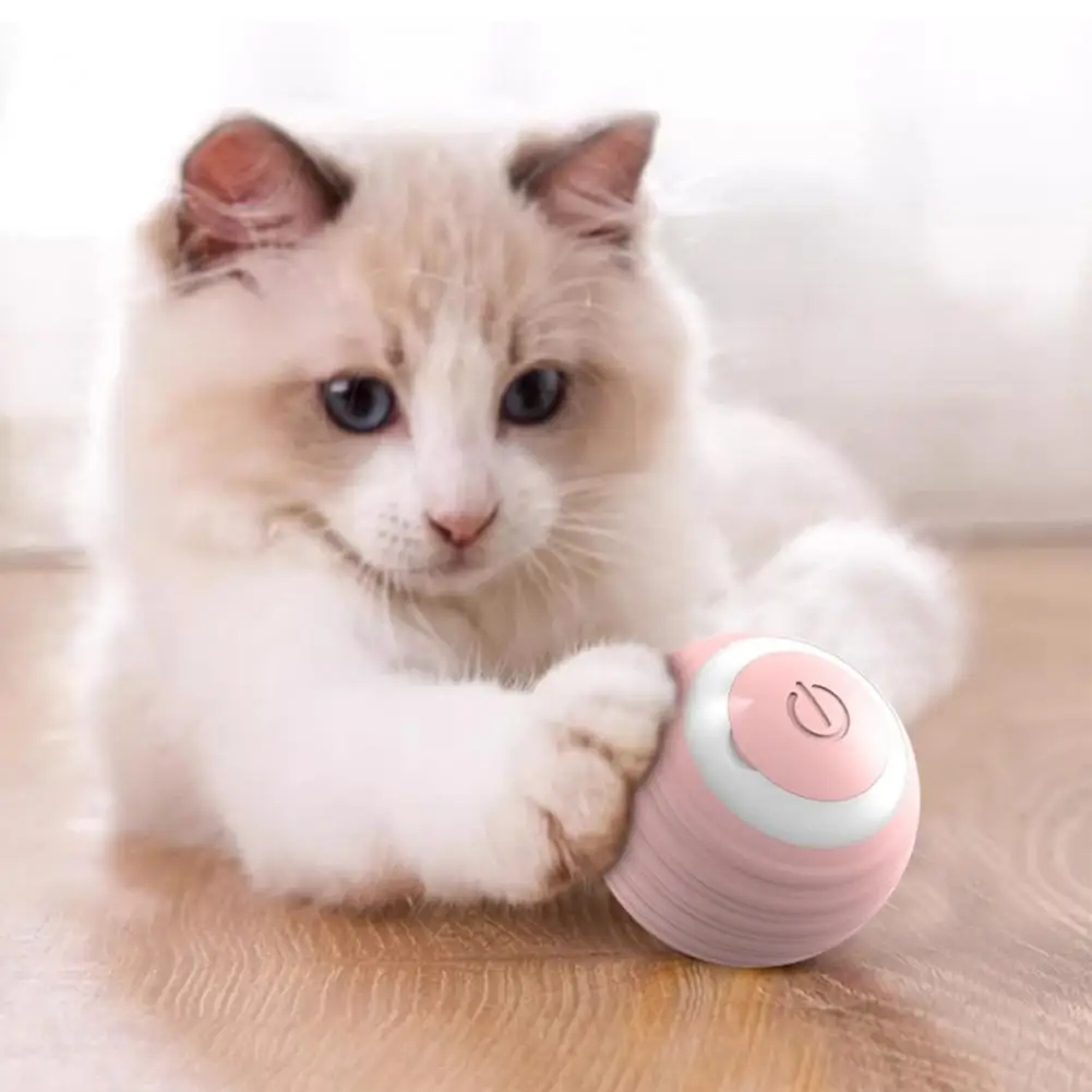 

Automatic Cat Teaser Usb Rechargeable Interactive Cat Toy Ball with Colorful Light Bpa Free Automated Kitten Toy for Endless Fun