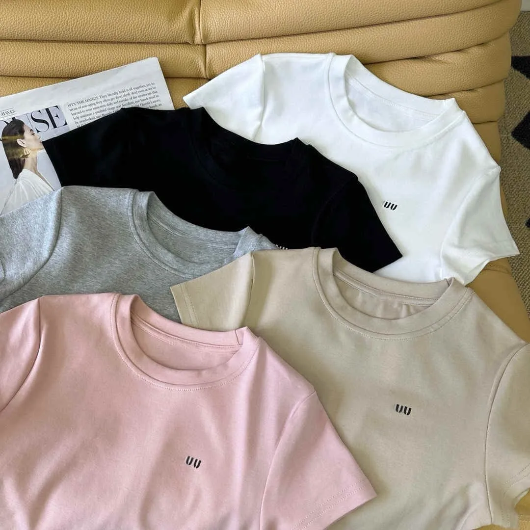 

New Brand Studio Summer T-shirt Letter Printed T-shirt Sports Fashion Casual Top Cotton Women Bottom Shirt Couple Tee