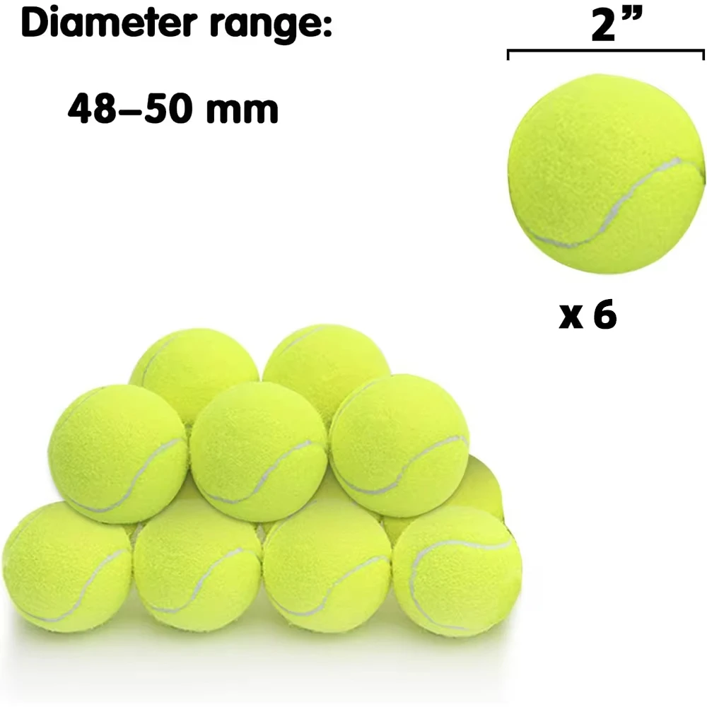 12 PCS Tennis Launcher Elastic Ball for Small and Medium Size Dogs Playing Fetch Latex Ball 2inch Dog Toy Portable Tennis Throw 2