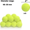 12 PCS Tennis Launcher Elastic Ball for Small and Medium Size Dogs Playing Fetch Latex Ball 2inch Dog Toy Portable Tennis Throw 2