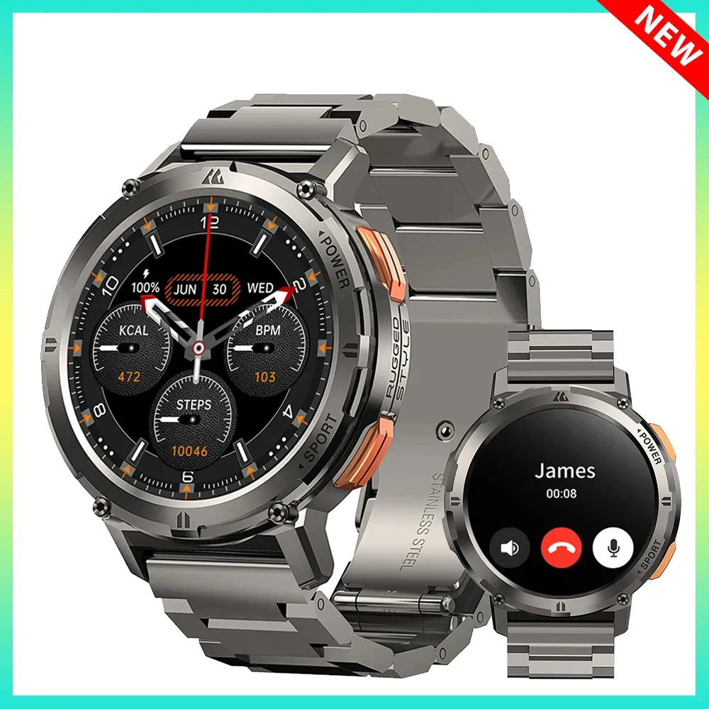 

New TANK T2 Ultra Smartwatches For Men Watches AMOLED AOD Smartwatch Bluetooth Call Electronic Men's Smart Watch 100+Sports