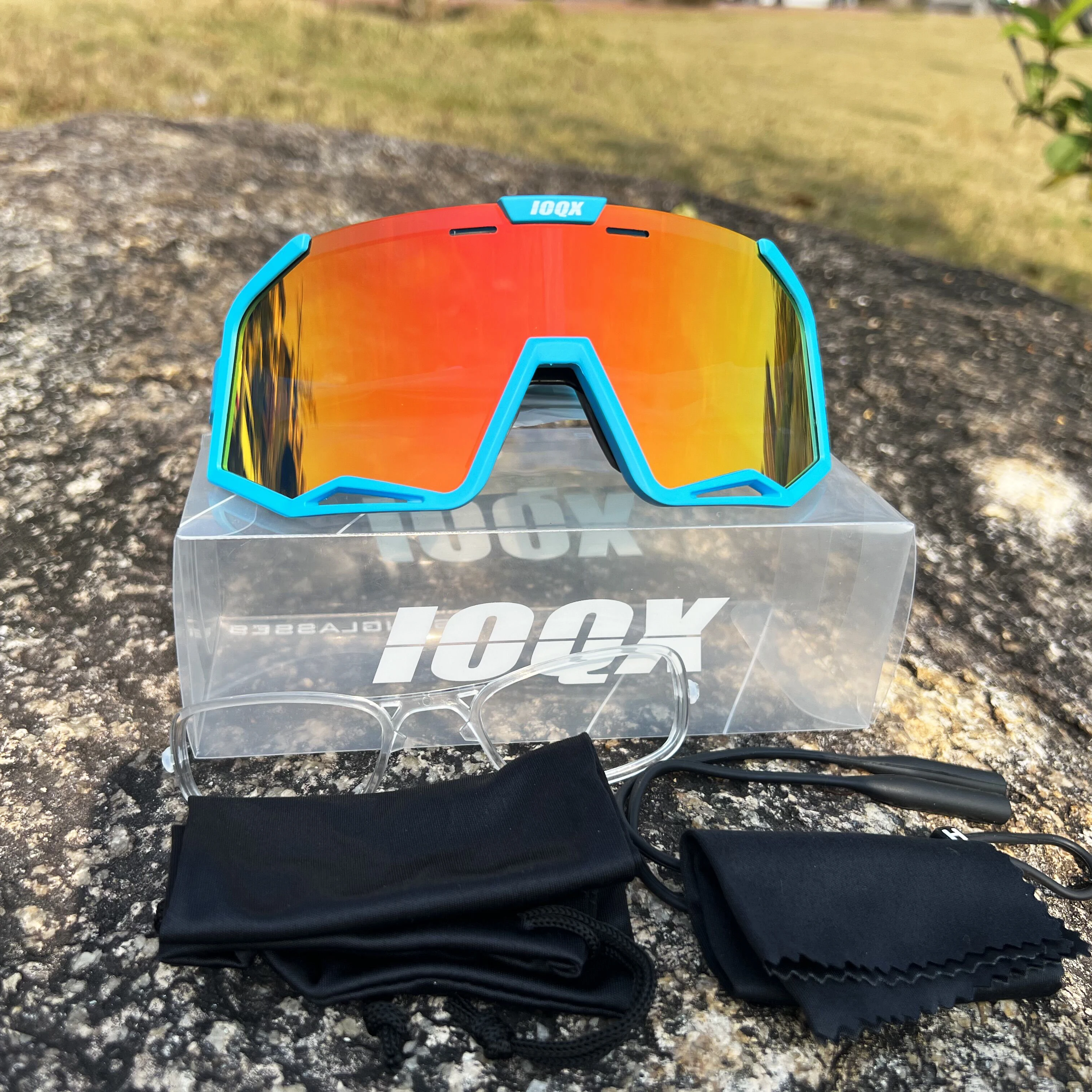 IOQX polarized Outdoor Sports Cycling Glasses Gafas MTB Bicycle Eyewear Peter Goggles