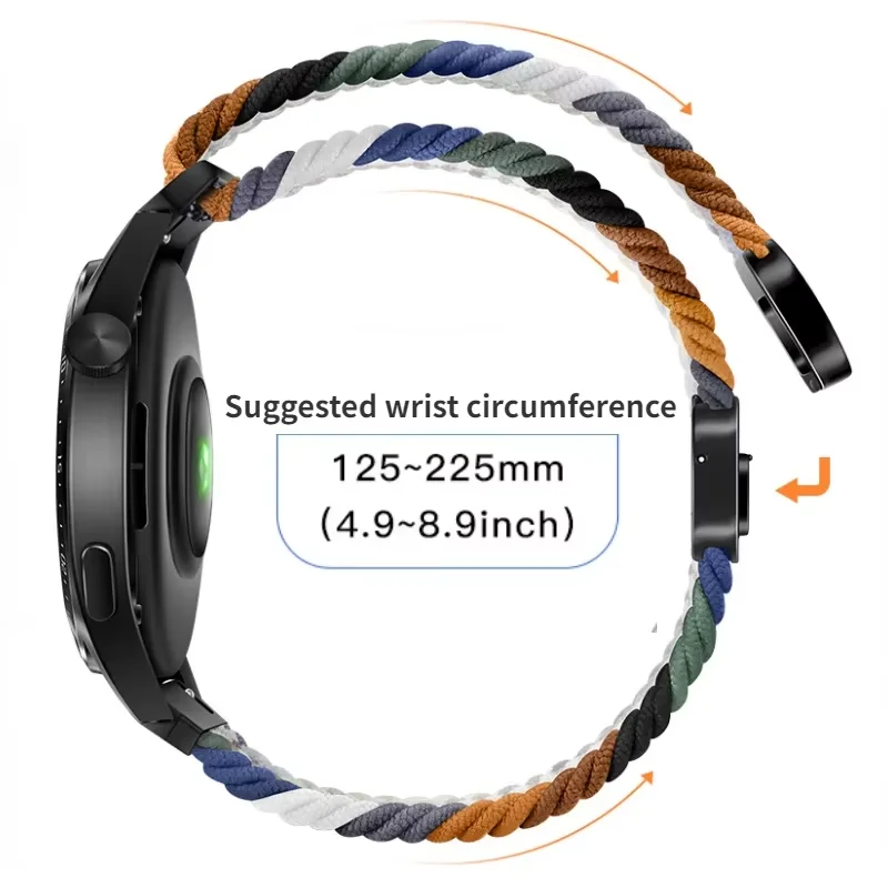 Magnetic Nylon Watch Strap – 20mm/22mm Versatile Wristband Bracelet