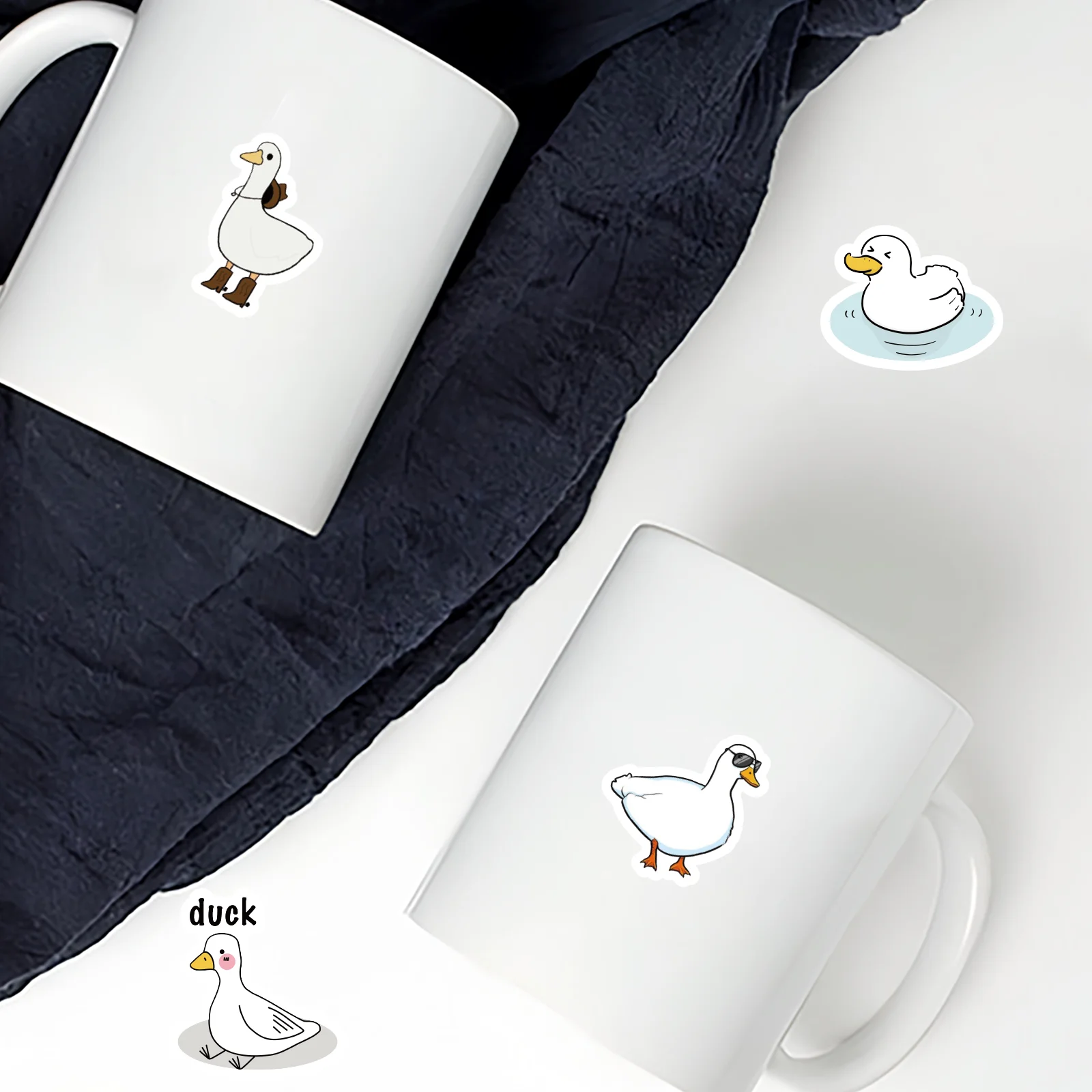 30 Stück Capibala, Ente, Pinguin und andere niedliche Tierdruckaufkleber für Notizbücher, Wasserflaschen, Koffer, Kinderaufkleber – Detail 32