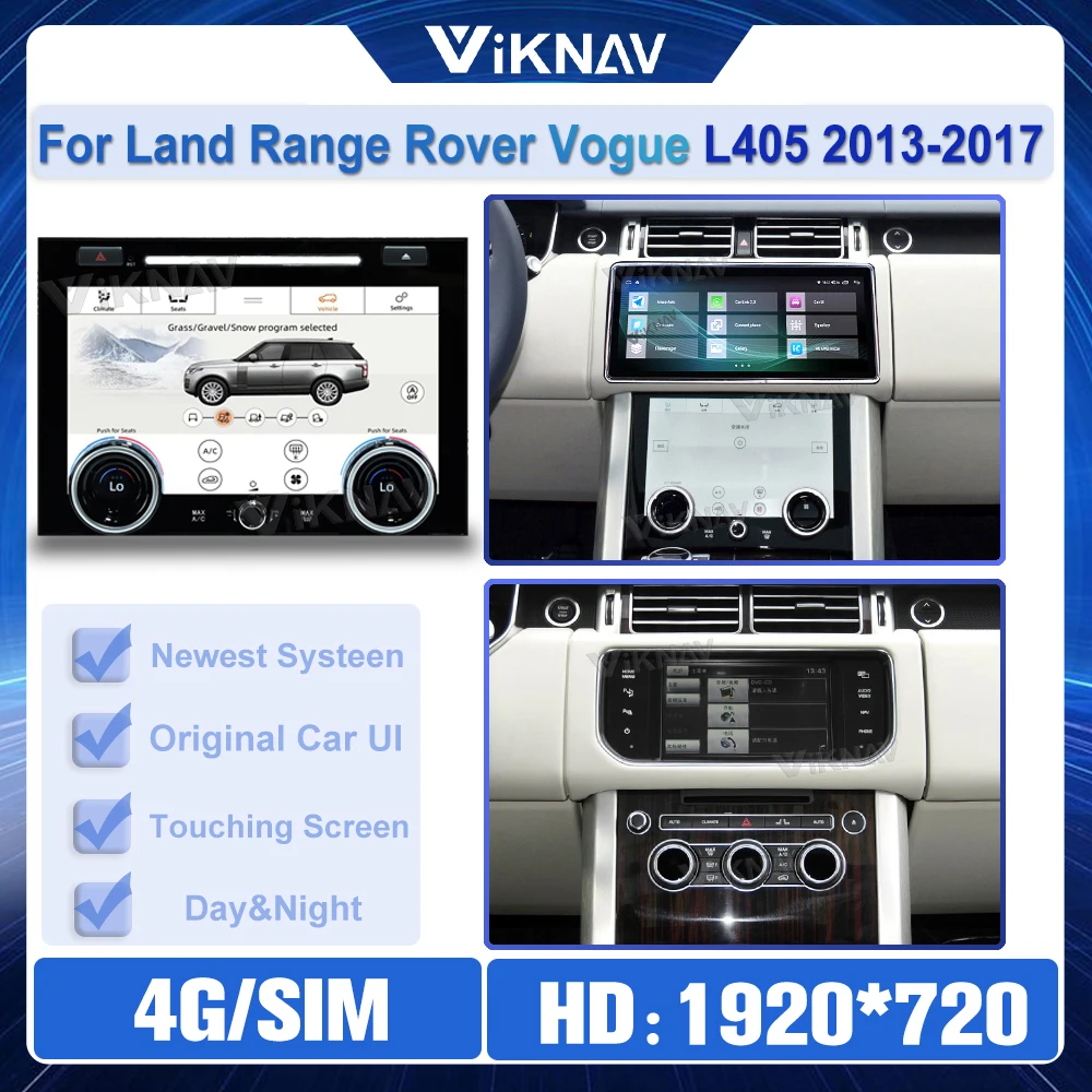 

10.4 Inch AC Panel For Land Range Rover Vogue L405 2013-2017 Air Condition Board Temperature Control Touch Screen