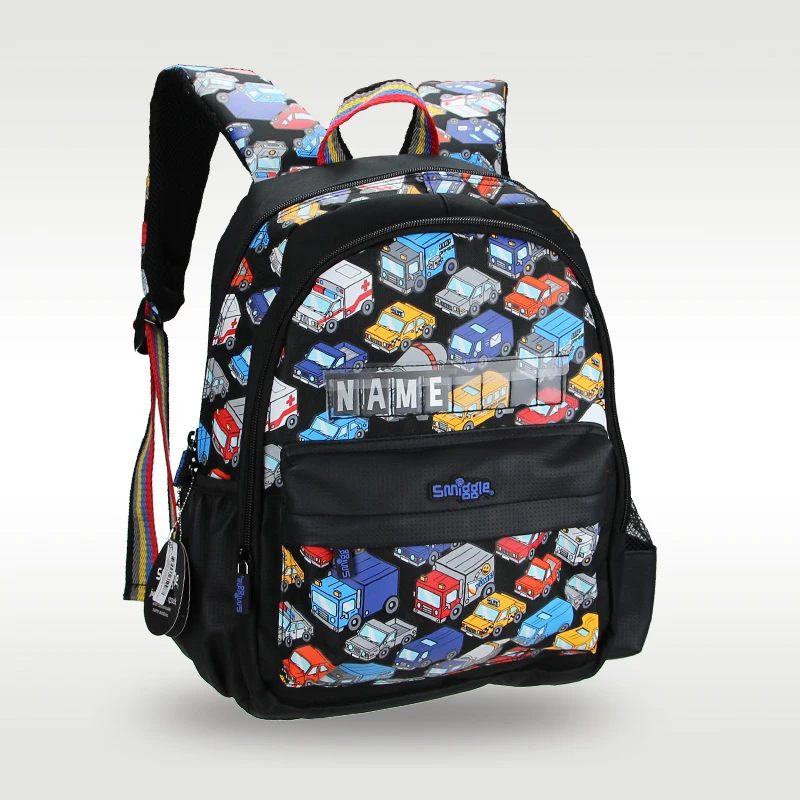 Australian original Smiggle hot-selling children's schoolbag boy cool car schoolbag classic primary school backpack 14 inches 3