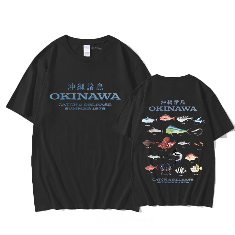 Okinawa T-shirt for Spring/Summer Casual Cotton Tee-shirt Short Sleeve High Quality Gothic Tshirt Sudaderas Vintage O-neck Tops 3