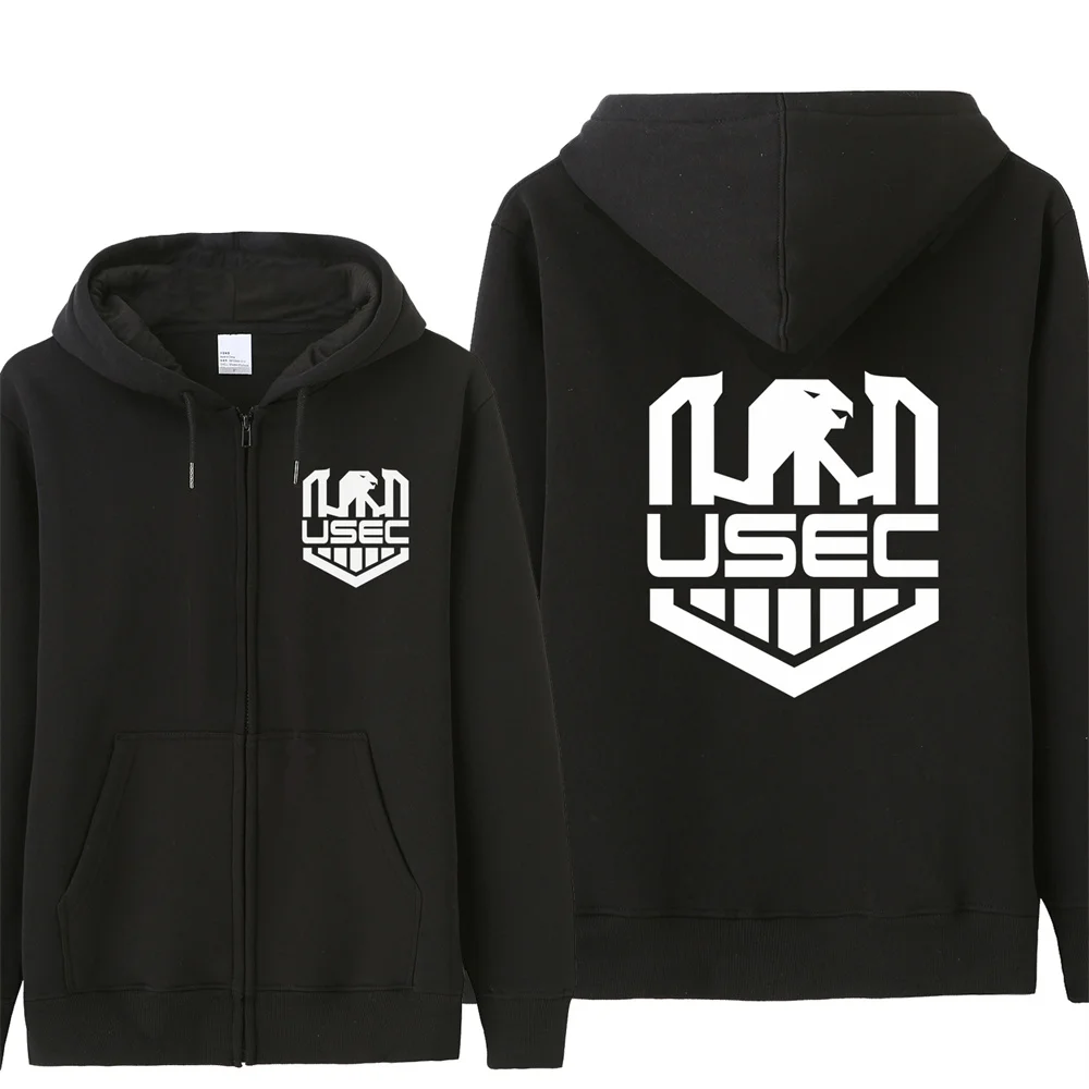 Tarkov USEC Logo Sweatshirts Men Casual USEC Hoodies Fleece Jacket