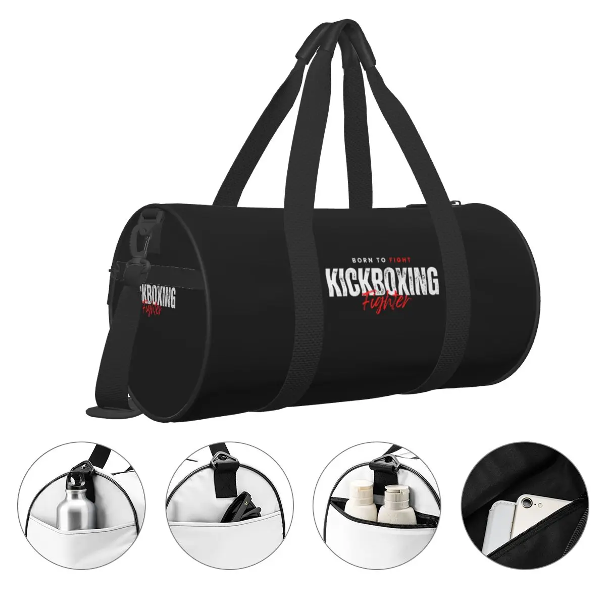 Gym Bag Kickboxing Karate Muaythai Sports Bag Large Jujitsu Wrestling Couple Weekend Pattern Handbag Colorful Travel Fitness Bag 3