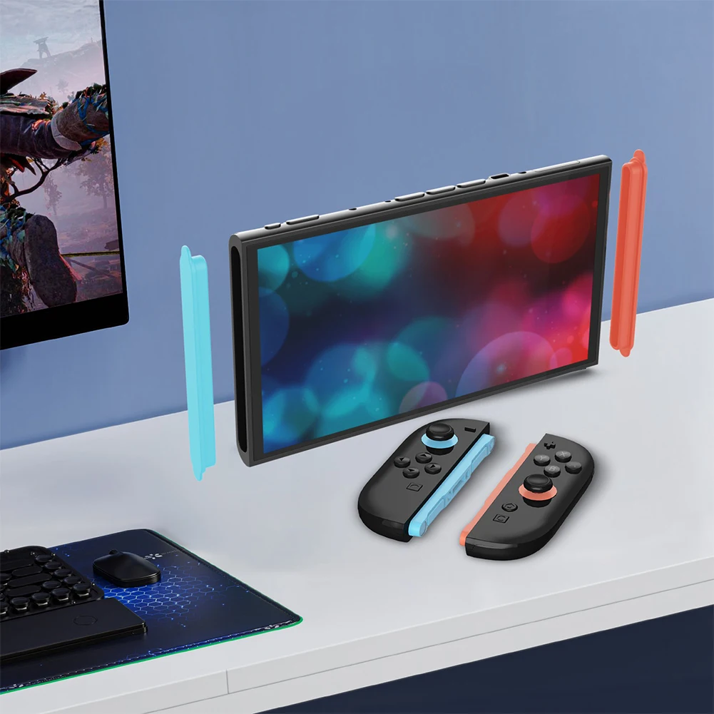 For Switch 2 Dust Prevention Plug Silicone Dust Plug Decoration Strips For Switch 2 Joy-Con Decorative Strips Handles Trim