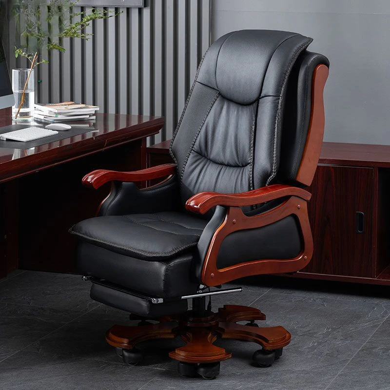 

L% Kemo genuine leather cowhide boss chair for home massage, business reclining, office chair, swivel chair, computer chair, hig