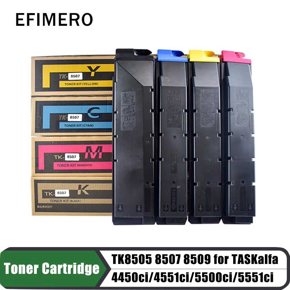 

TK8505 TK8507 TK8509 Toner Cartridge for Kyocera Taskaifa 4550ci/4500ci/4551ci/5550ci/5551ci CMYK Copier Toner Powder