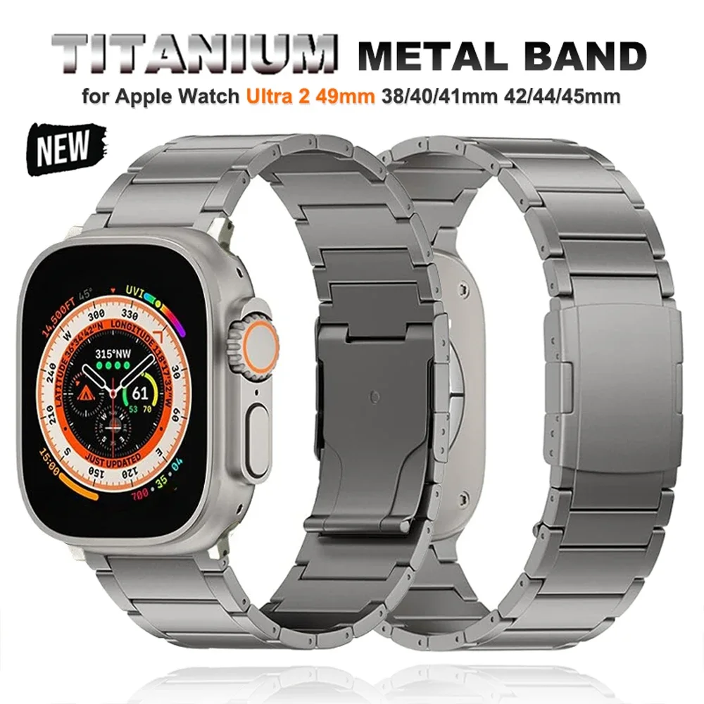 Titanium Luxury Band for Apple Watch Ultra 49mm 42 44 45mm
