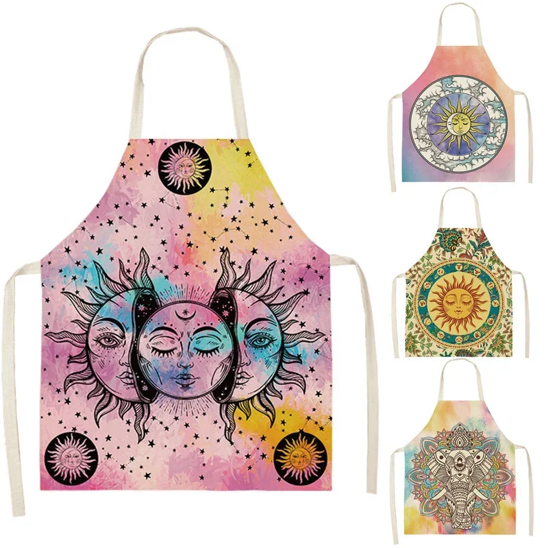 

Sun God Linen Apron Aprons for Women Baking Accessories Apron Kitchen Cafe Apron for Men Kitchen Apron