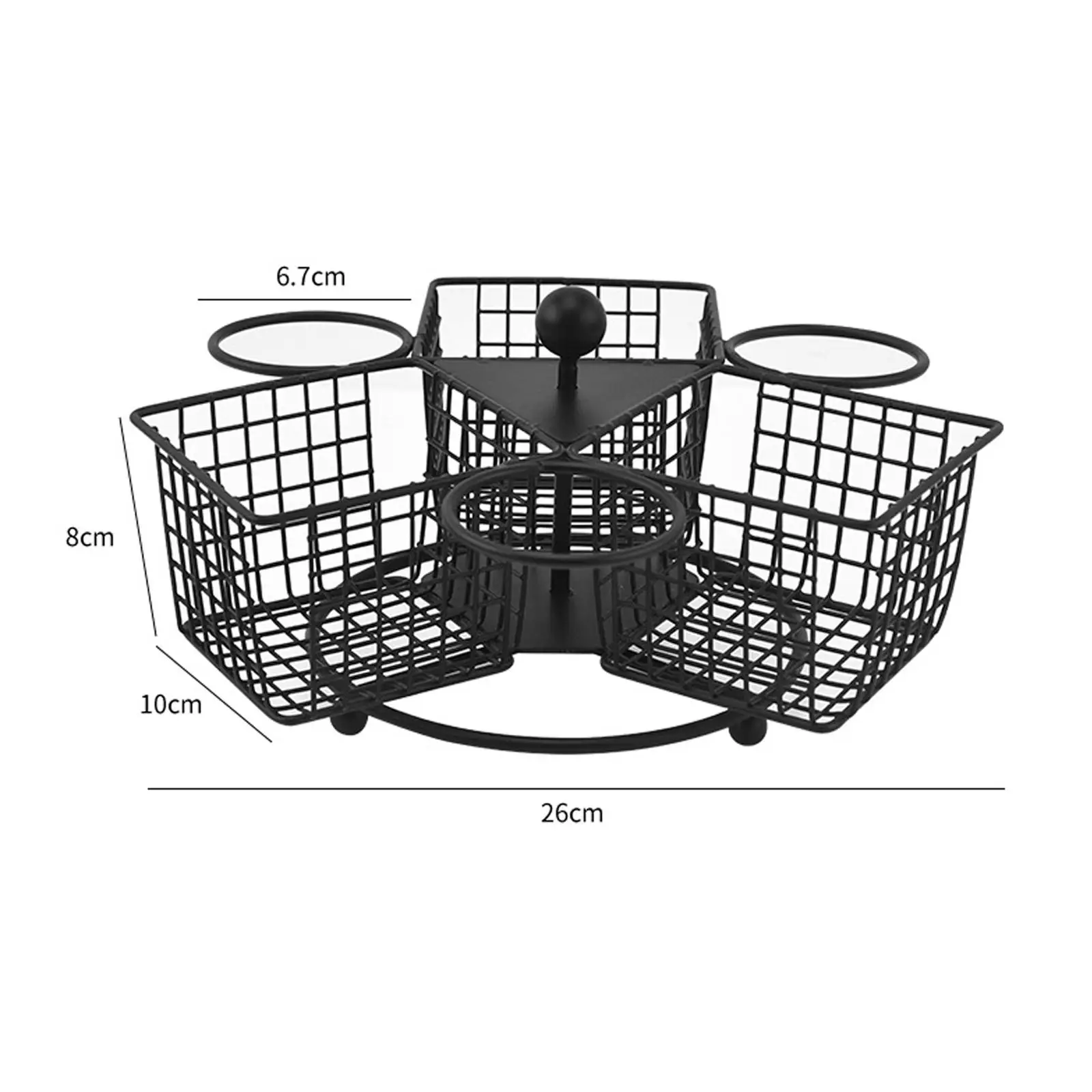 French Fries Basket Creative Rotary Multiuse Food Display Fried Chicken Basket For Party Living Room Camping Picnic Home