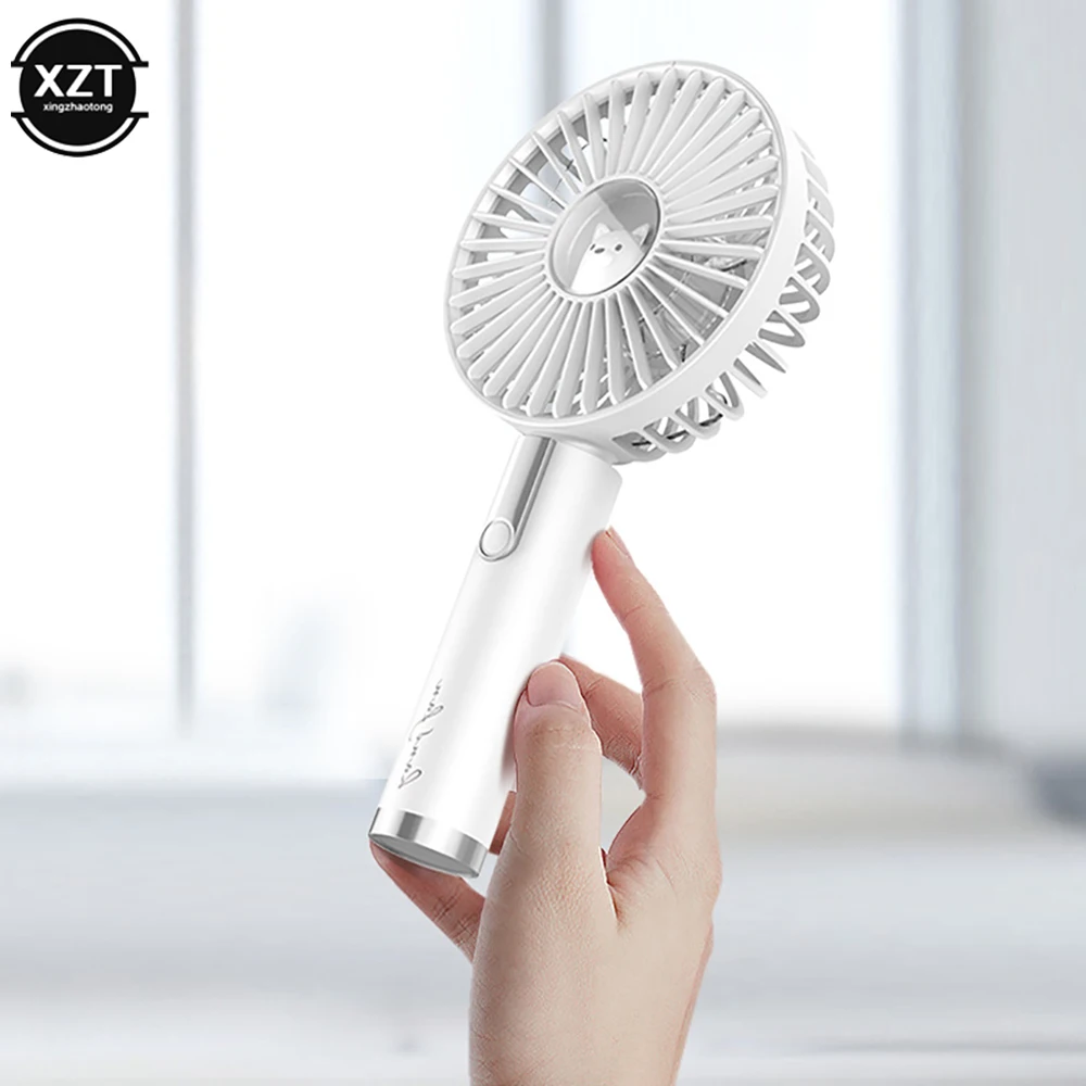 Handheld Fan Summer Portable Mini Fan 3 Speed Adjustable Fans USB Rechargeable Desk Handheld Air Conditioner Cooler Outside Travel Artifact