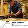 Measuring Tape Mini 3FT Steel Measuring Tape Chain Easy To Read Fractions Quick Lock Measurement Tape For Designer Decorator 2