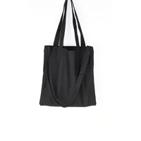 Sac à main en toile noire pour étudiant, sac en coton initié unique, grand sac à provisions, poche de ceinture, sac cosmétique, cadeau 6
