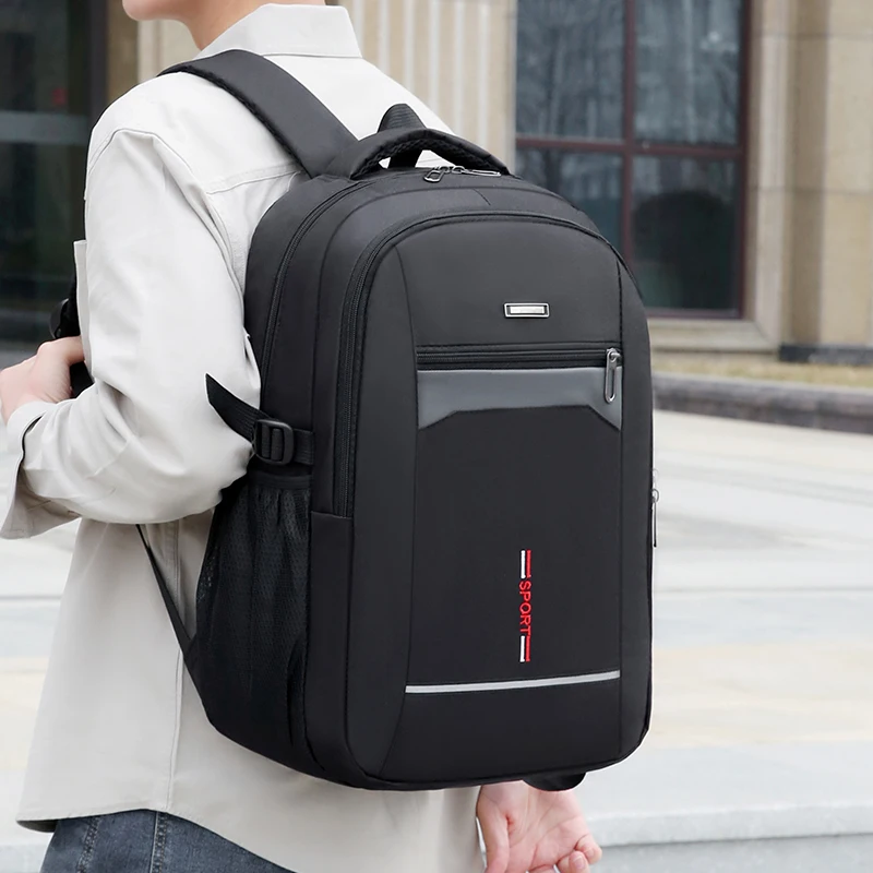 Lightweight backpack, multifunctional men's and women's backpack, made of Oxford material, with laptop compartment, adjustable s