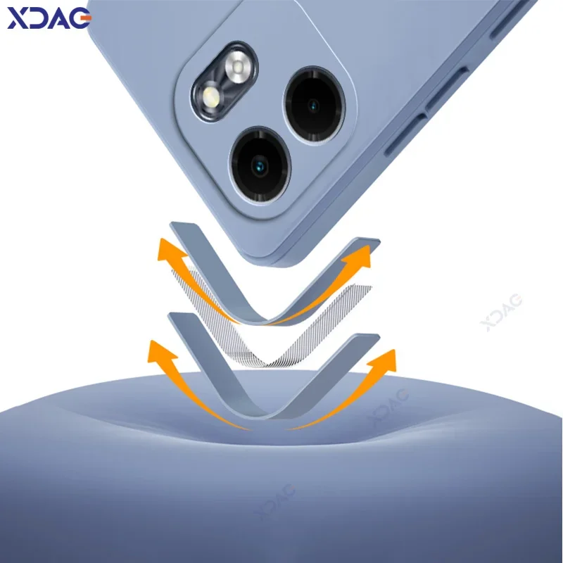 Luxury Dual Layer Liquid Silicone Cellphone Cases