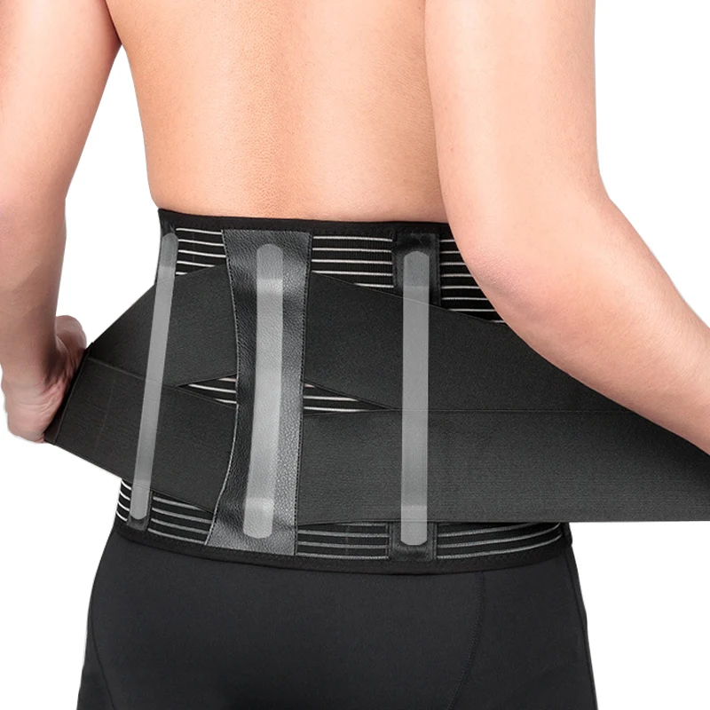 

Alloy Bone Neoprene Double Pull Waist Spine Posture Corrector Orthopedic Device Lumbar Lower Back Brace&Support Belt Pain Relief