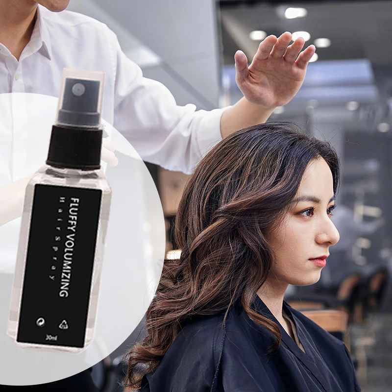 Fluffy volumizing hair gel super large capacity styling gel spray Non-greasy and non-sticky long-lasting pump-hair shape hair styling spray