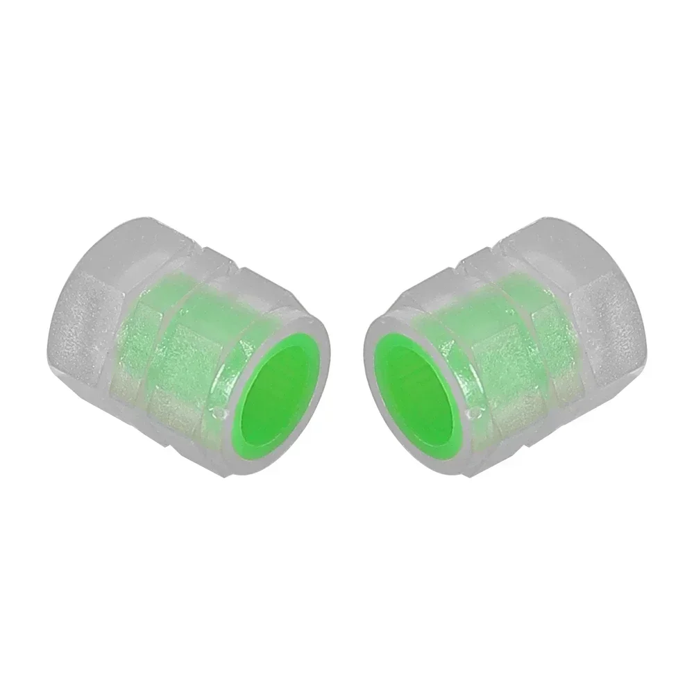 2/4 stücke Leucht Ventil Kappen Fluoreszierende Nacht Leuchtende Fahrrad Elektrische Roller Rad Reifen Hub Leucht Ventil Stem Caps Dekore – Detail 11