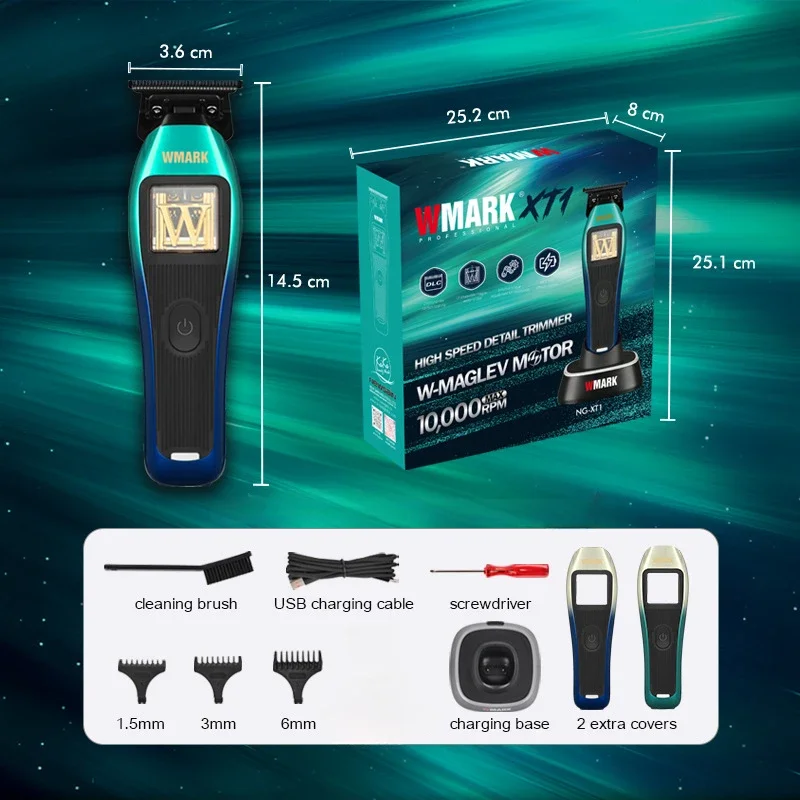 2025New Professional Hair Trimmers WMARK NG-XT1 Maglev Vector