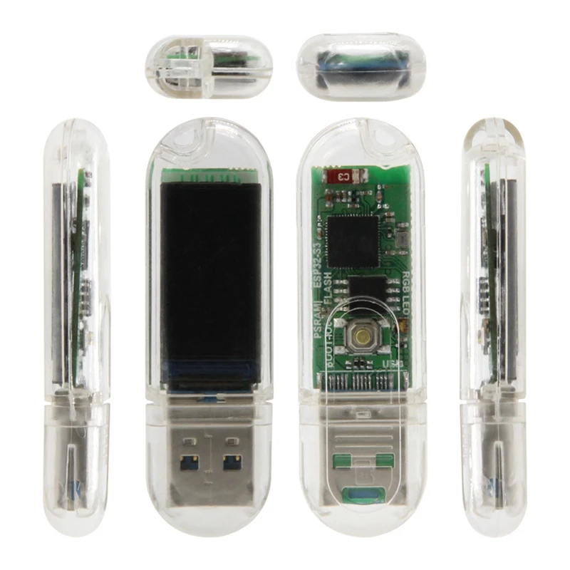 T-Dongle-S3 ��ũ�� ���� ���� ���� ���� �׼�����, 0.96 ��ġ ST7735 LCD ���÷���, ������ ���� �������� TF ī��, ESP32 S3
