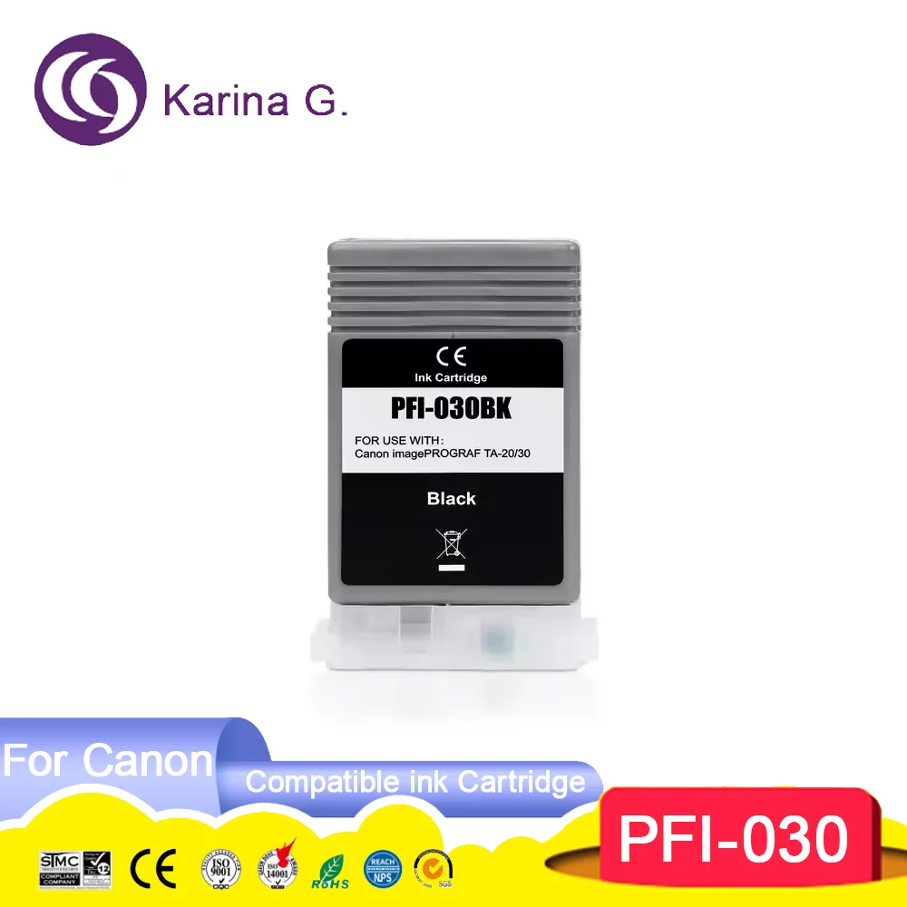 PFI-030 PFI030 Compatible Ink Cartridge With One Time Chip For IPF Imageprograf