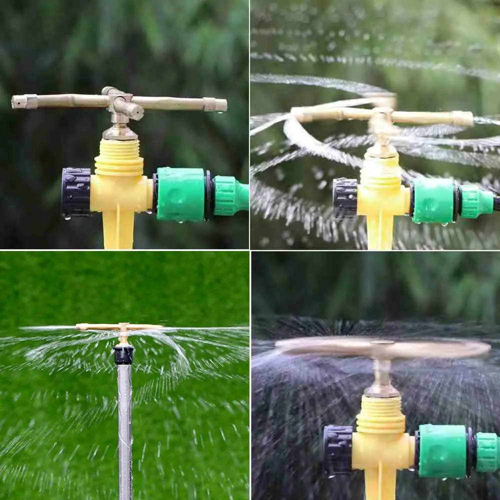 Automatic Rotary Whirling Sprinkler Garden Lawn Irrigation 1PC 2/3/4 Arm