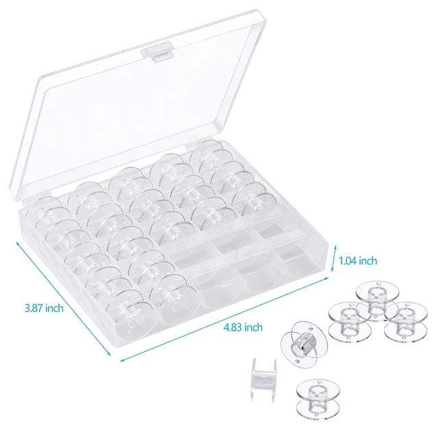 Singer Transparent Plastic Class 15 Bobbins 3/Pk