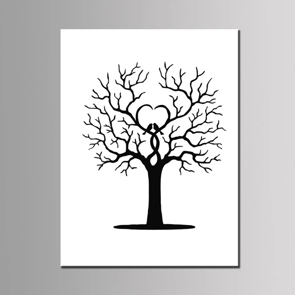Weding Signing Book Weddings Wedding Fingerprint Tree Baby Shower Signing Weddings Box 40 X